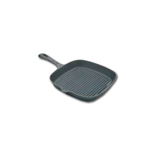 POÊLE GRILL CARRÉE EN FONTE PROFESSIONNELLE VOGUE - 241 X 241 MM