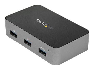 STARTECH.COM HUB USB TYPE-C À 4 PORTS - 10 GBPS - MULTIPRISE AVEC 4 PORTS USB-A - ADAPTATEUR D'ALIMENTATION INCLU (HB31C4AS) - CONCENTRATEUR (HUB) - 4 PORTS