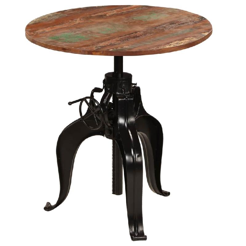 TABLE HAUTE MANGE DEBOUT BAR BISTROT BOIS DE RÉCUPÉRATION MASSIF 75 CM 0902074_0