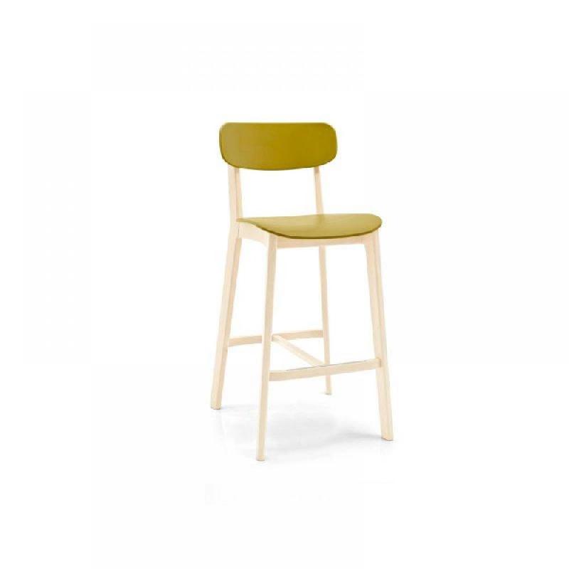 TABOURET CHAISE DE BAR DESIGN CALLIGARIS CREAM EN PLASTIQUE_0