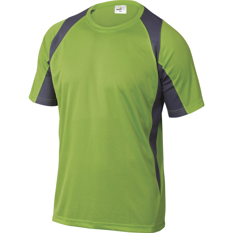 TEE SHIRT BALI bicolore VERT/GRIS_0