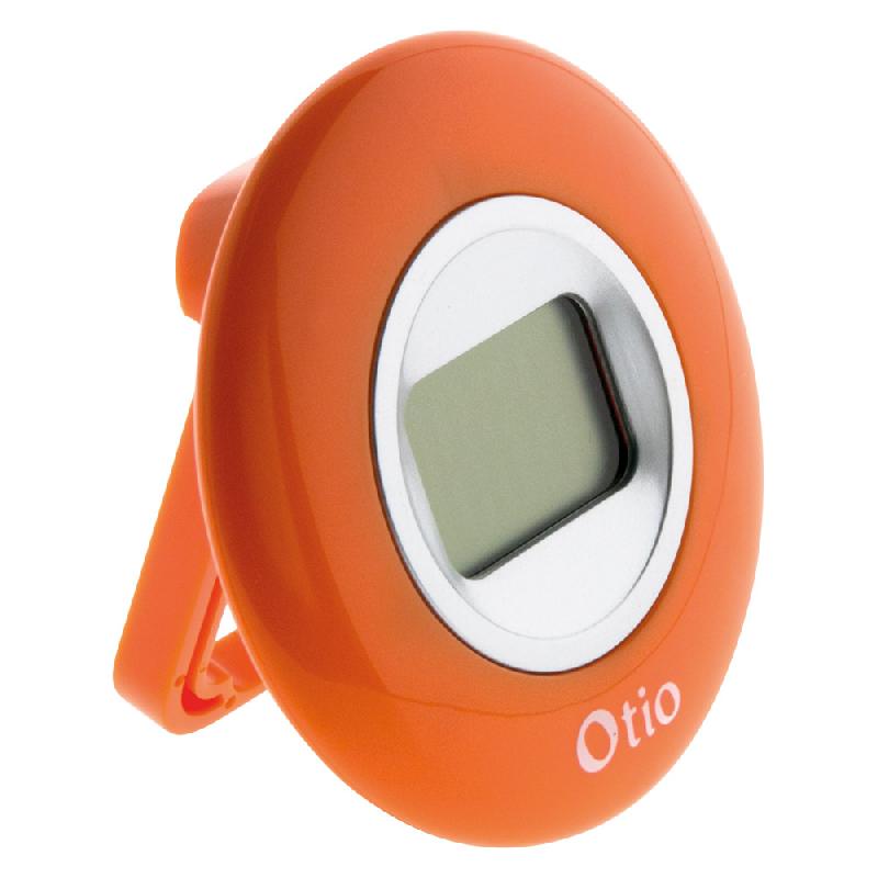 Thermomètre d'intérieur orange - Otio avec écran LCD et pied rétractable_0