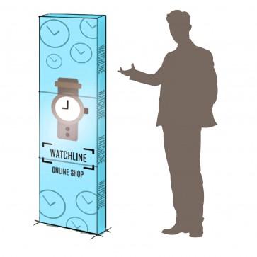 Totem droit en carton pliable - impression UV laminé - lot de 5 exemplaires_0