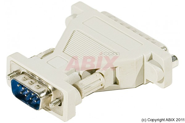 ADAPTATEUR DB9/DB25 - 9MALE/25MALE