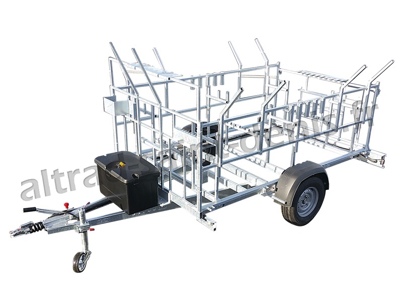 Remorque échafaudage Aeris88 - 80m² - 1 essieu central 1350 kg - Charge utile 950 kg_0