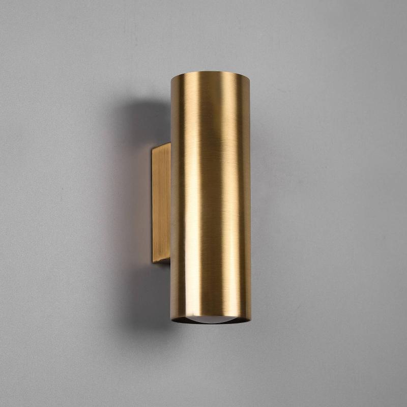 TRIO LIGHTING APPLIQUE MURALE MARLEY, LAITON VIEILLI, UP & DOWN