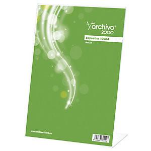 ARCHIVO200 ARCHIVO 2000 PRÉSENTOIR DE DOCUMENT VERTICAL INCLINÉ FORMAT A4 - TRANSPARENT (LOT DE 3)