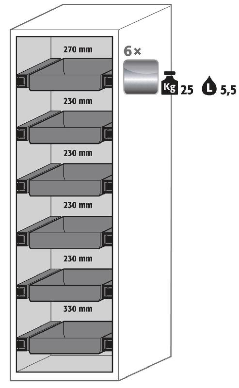 ARMOIRE S-PHOENIX VOL.2-90 S90.196.060.075.FDAC GRIS - MANUTAN COLLECTIVITÉS