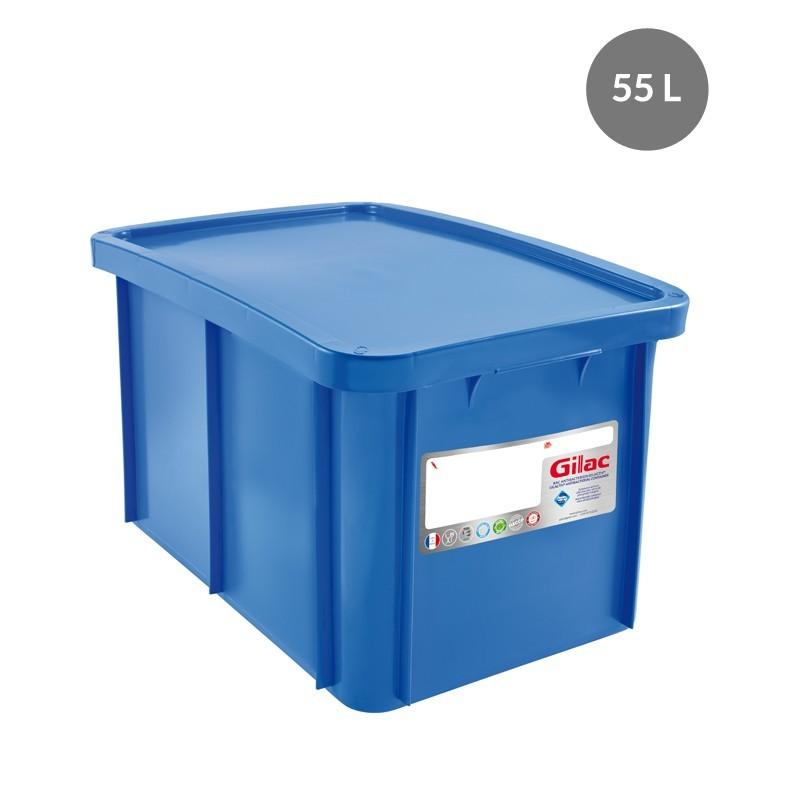 Bacs à couvercle antimicrobien 15 litres - 35 litres - 55 litres - BCCVHDBL-GL07/AM_0