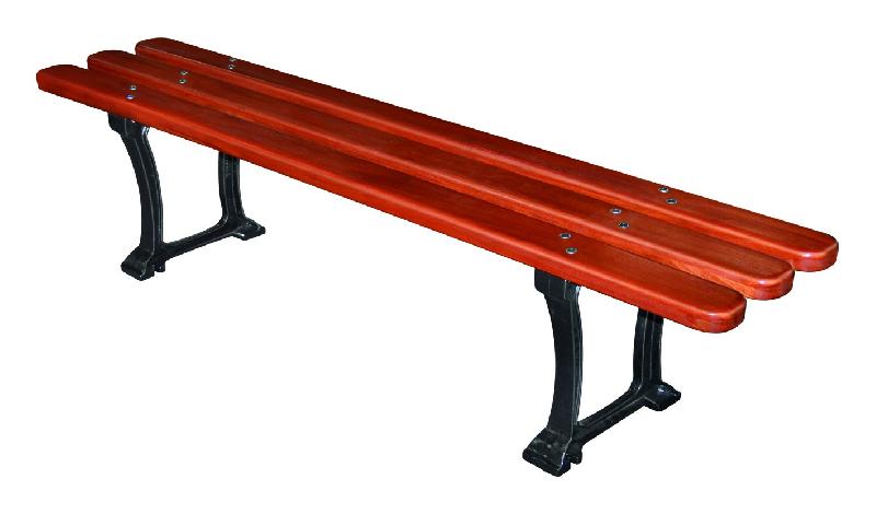 Banc public en bois exotique - CDirect-Pro Toledo - 1.80 m - Pieds en fonte antirouille_0