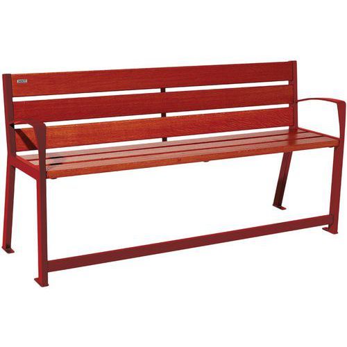 BANC SILAOS SÉNIOR 3 PLACES ACAJOU 3004 - PROCITY