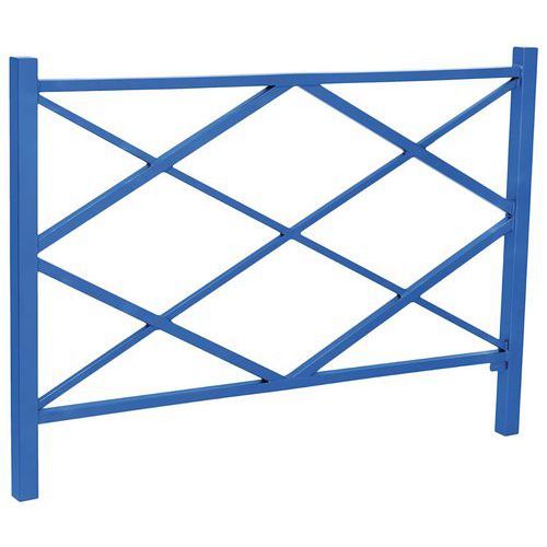 BARRIÈRE LOSANGE 1.50 M - ZINC BLEU 5010 - PROCITY