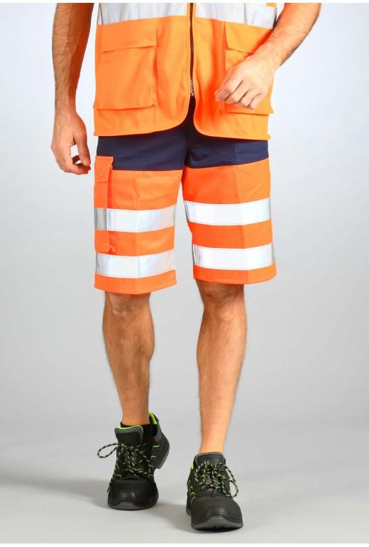 Bermudas Visio 10 haute visibilité classe 2 - BRMHV10OGMN-DM13_0