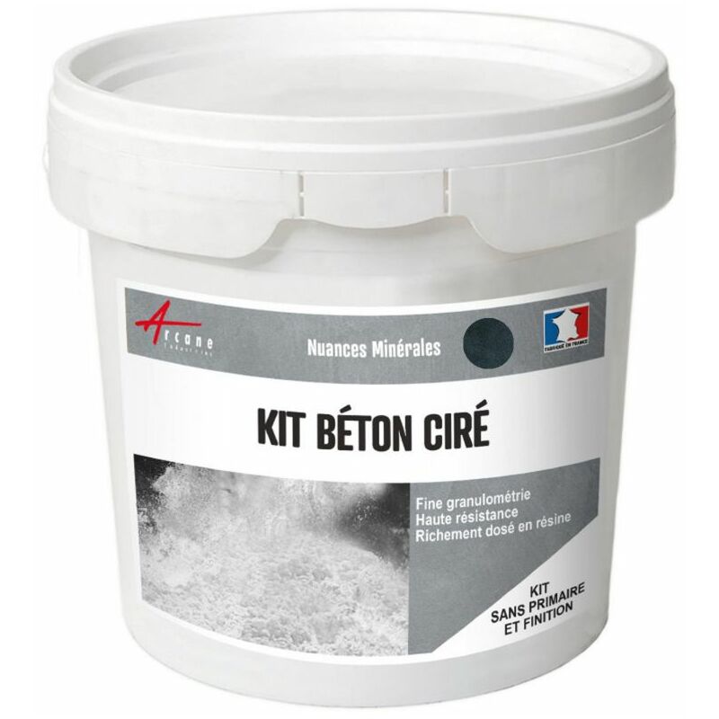 Beton Cire Kit Enduit Resine Colorant 40 Couleurs Arcane Industries Aronia Noir Kit 10 M 2 Couches Comparer Les Prix De Beton Cire