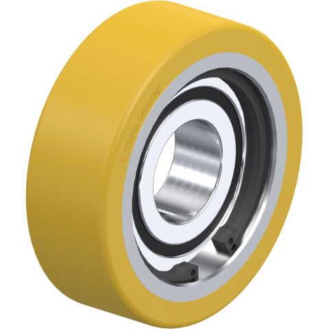 BLICKLE - ROULETTE PIVOTANTE À FREIN Ø 125MM BANDAGE POLYURÉTHANE PU 350KG - LK-ALST 125K-1-FI