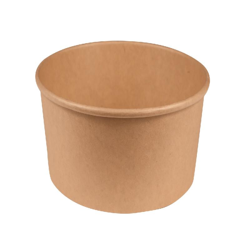 Bol Salade Kraft Rond NOVABOWL - Capacité : 750ml- SPECIAL RESTAURATION - Éco-conçu Certifié Loi AGEC- Haute Résistance & micro-ondable - Lot de_0