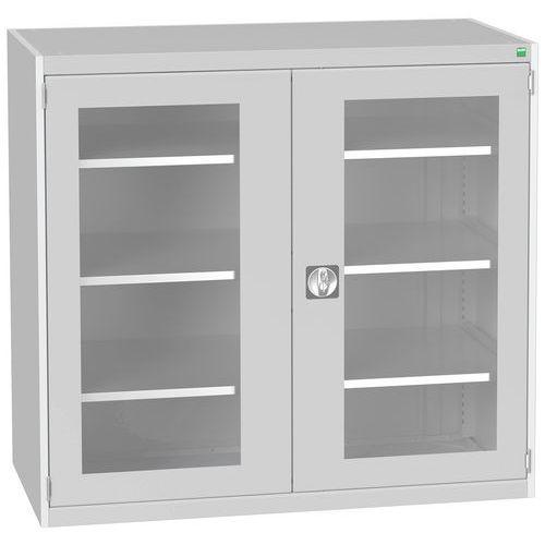 BOTT 1 ARMOIRE À PORTES TRANSPARENTES CUBIO 1300X650X1200MM - BOTT