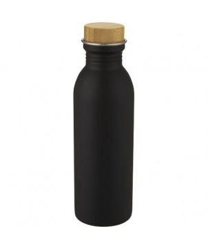 BOUTEILLE DE SPORT KALIX 650 ML EN ACIER INOXYDABLE NOIR - GOURDES DE SPORT PUBLICITAIRES PERSONNALISÉES