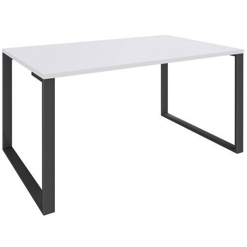 BUREAU 180X80 BLANC/PIEDS CARBONE - SIMMOB