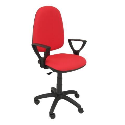 CHAISE DE BUREAU AYNA - ACCOUDOIRS FIXES - ROUGE