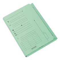 CHEMISE INDEX KRAFT L'OBLIQUE AZ 23,5 X 31,5 CM - PAQUET DE 25 - VERT PASTEL