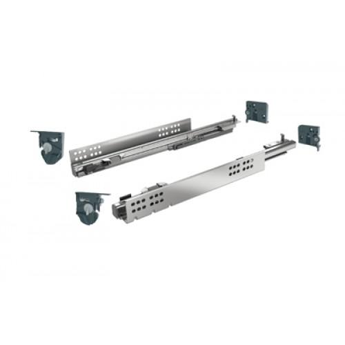 COULISSES À BILLES QUADRO 4D V6 SILENT-CHARGE 30 KG-SORTIE TOTALE-L250MM HETTICH