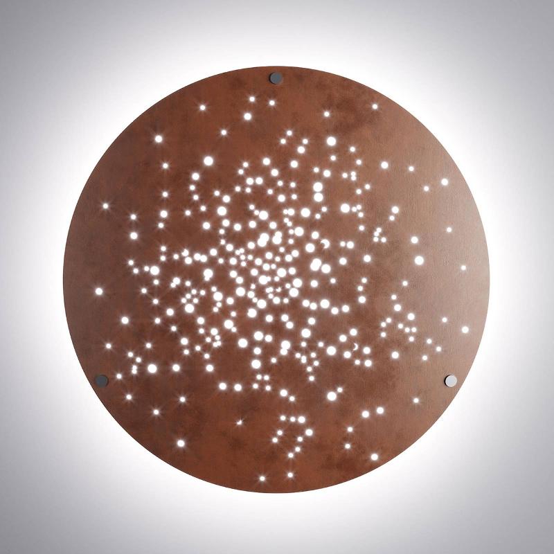 FABBIAN LENS APPLIQUE LED Ø 90 CM ROUILLE