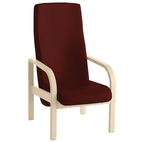 FAUTEUIL DE REPOS AVEC DOSSIER FIXE HAUT HÊTRE BLANCHI / MORGON