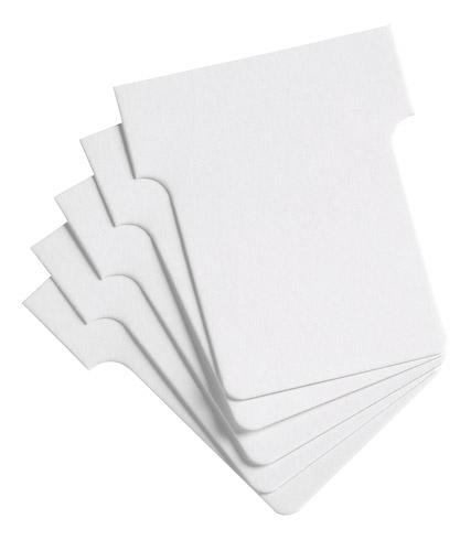 FICHES T INDICE 1,5 / 45 MM - BLANC - LOT DE 100