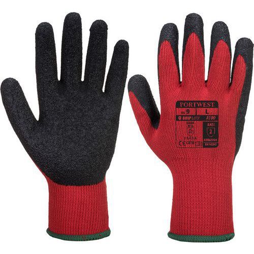GANT DE MANUTENTION ENDUIT LATEX A100 ROUGE 10 - PORTWEST