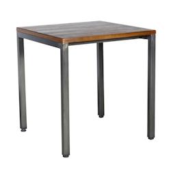 Halenbeeks Table Cross Antik 70 x 70 cm - noir acier 615033_0