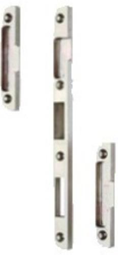 JEU DE GÂCHE 16MM POUR SERRURE 10500 BRILLANT DROITE - VACHETTE - 16704000
