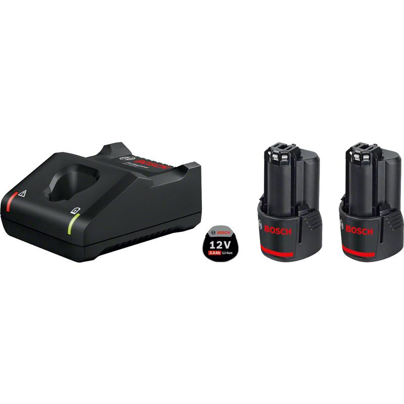 KIT CHARGEUR + 2 BATTERIES BOSCH LI-ION 12V - 3,0AH