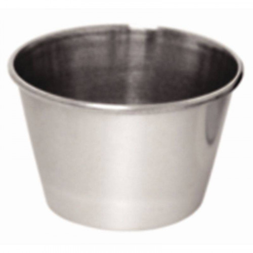 LOT DE 12 POTS À SAUCE EN INOX 115 ML