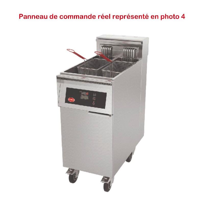 MIRROR Friteuse électrique haut rendement - Thermostat électronique - 1 cuve simple - 22 L - 22kW - Avec filtration - 400x800x1015 XMART-RCP3T122 -_0