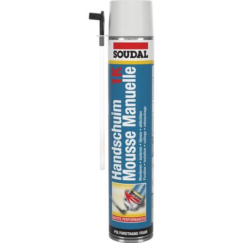 MOUSSE POLYURÉTHANE EXPANSIVE EN AÉROSOL 750 ML SOUDAFOAM 1K - PAR 12 SOUDAL
