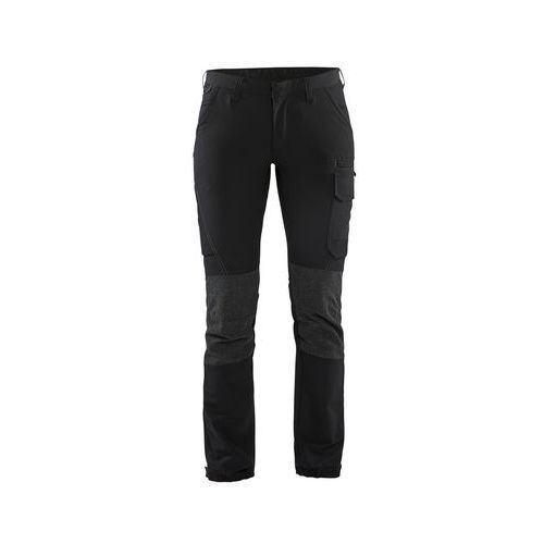 PANTALON DE TRAVAIL MAINTENANCE STRETCH 4D FEMME NOIR/GRIS FONCÉ C48 - BLAKLADER