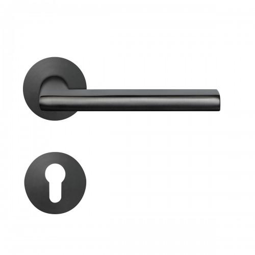 POIGNÉES DE PORTE SUR ROSACES RONDES AFFLEURANTES SÉRIE EPL 54 MONTANA - CLÉ I KARCHER DESIGN