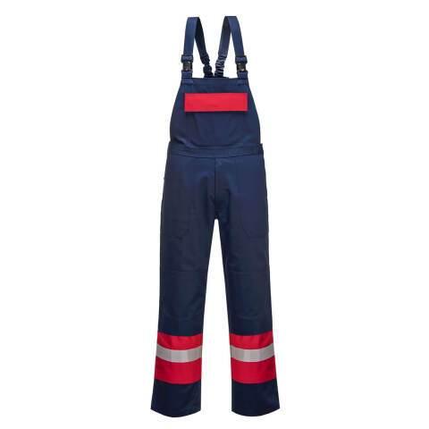 PORTWEST FR57 COTTE À BRETELLES BIZFLAME PLUS MARINE - TAILLE XXL
