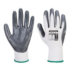Portwest - Gants manutention enduit nitrile FLEXO GRIP spécial mécanicien Gris / Blanc Taille 6 - gris 5036108290420_0