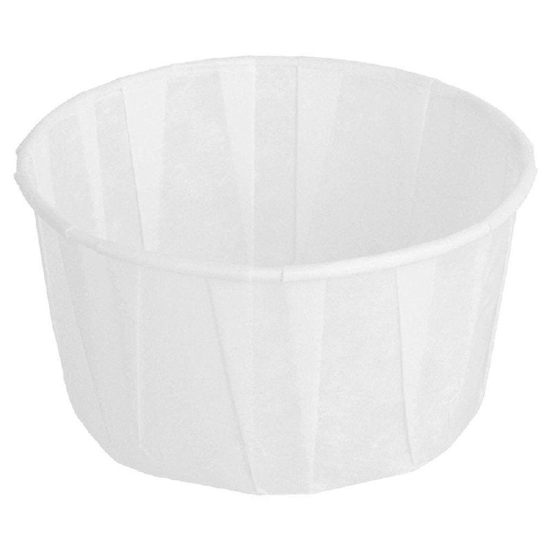 Pot en papier ingraissable 120 ml blanc Ø7,7x4,2cm - par 250_0