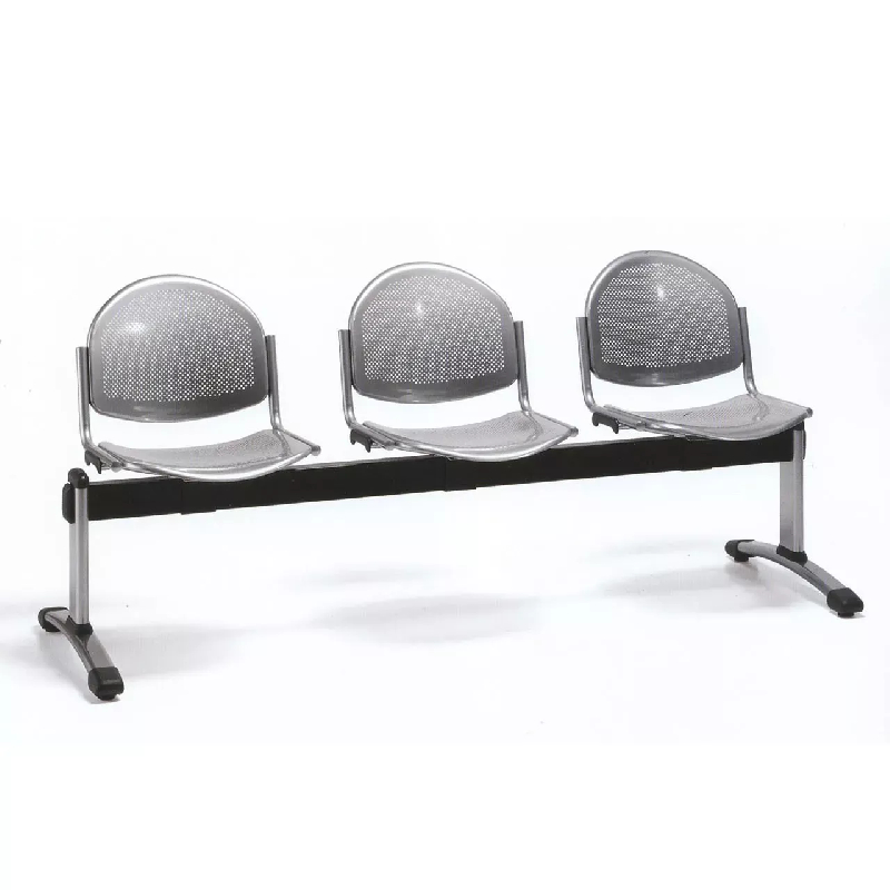 Poutre accueil visiteurs So Fermo - Métal gris verni, 4 places_0