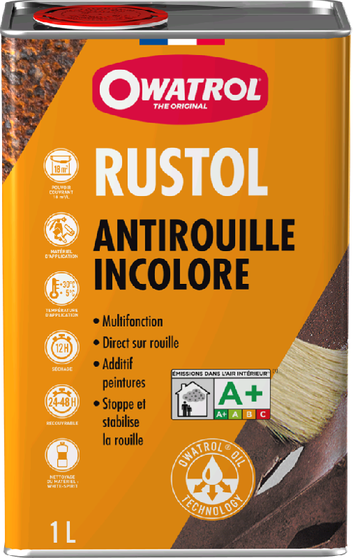 Protection antirouille extérieur / intérieur rustol OWATROL, incolore, 1 l_0