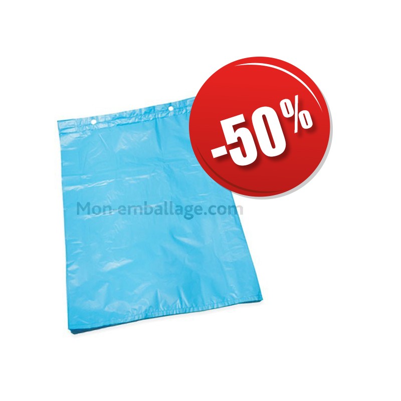 Sac liassé haute densité bleu 21 x 3 x 34 cm - 16 microns - apte au contact alimentaire - par 4500 - sli21334hdbl_0