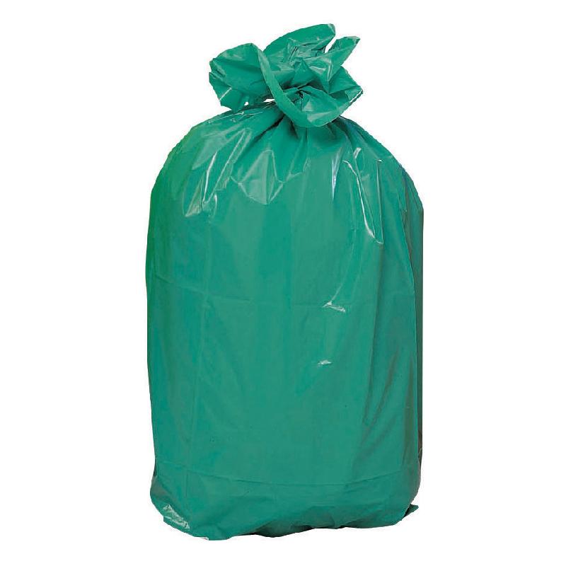 SACS POUBELLE DÉCHETS LOURDS VERTS 110 L, LOT DE 100