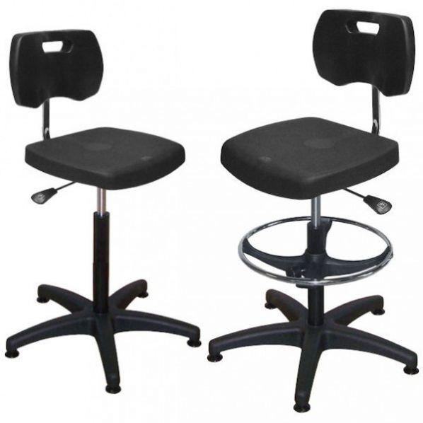 Chaise d'atelier à hauteur réglable - Pratique & Confortable Avec repose-pieds_0