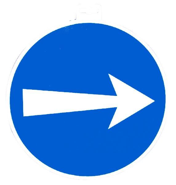 SIGNALETIQUE ''SENS OBLIGATOIRE''