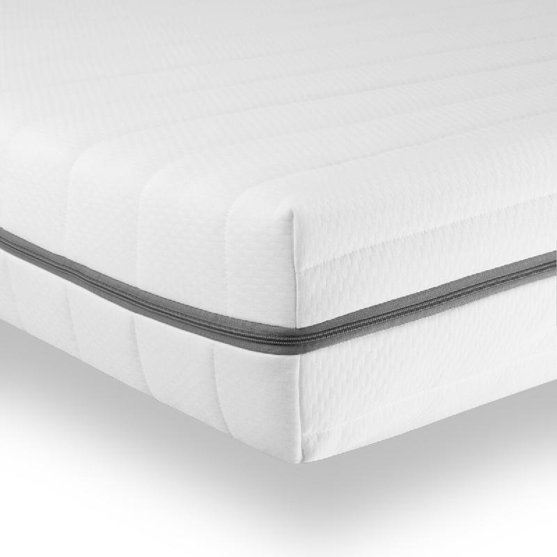 Sleepneo Matelas en mousse froide 200x200 cm, hauteur 15 cm, matelas 7 zones, fermeté H2/H3. - blanc MA1520201BP100_0