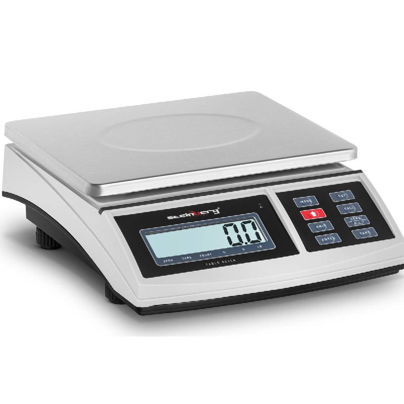 Steinberg Systems - Steinberg Systems Balance De Table Électronique Professionnelle SBS-TW-6C (1 g à 6 kg, ±0,2 g, Écran LCD, Unités lb/kg, Plate_0