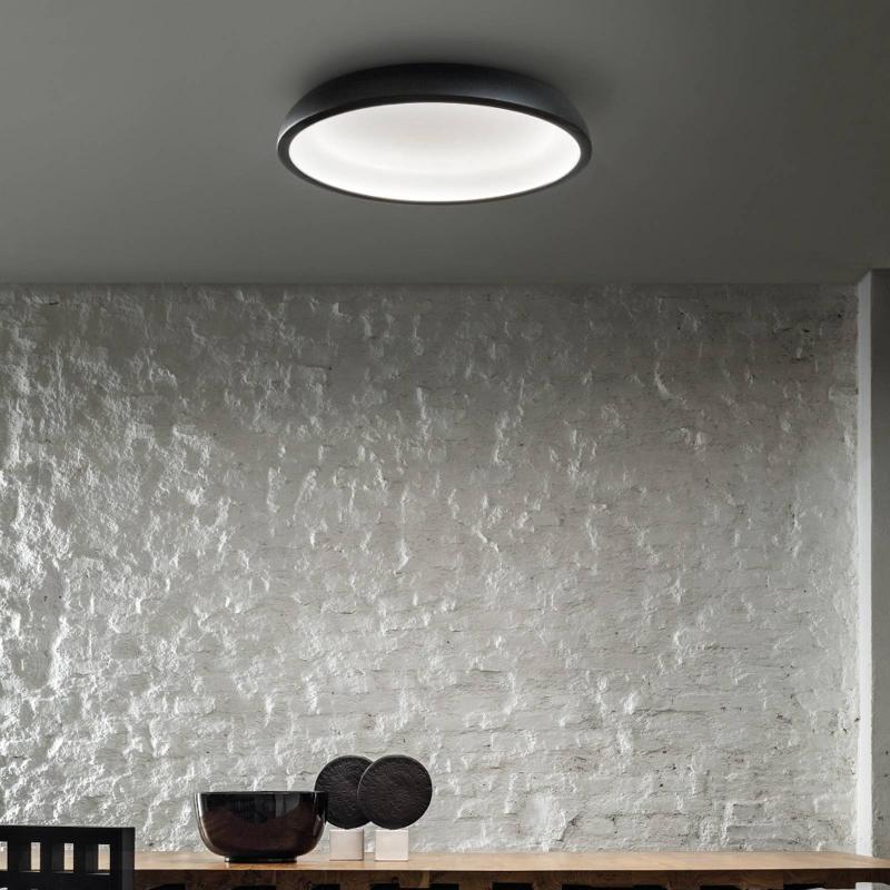 STILNOVO REFLEXIO PLAFONNIER LED, Ø 65 CM, NOIR